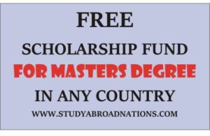 Masters Degree Scholarship Fund