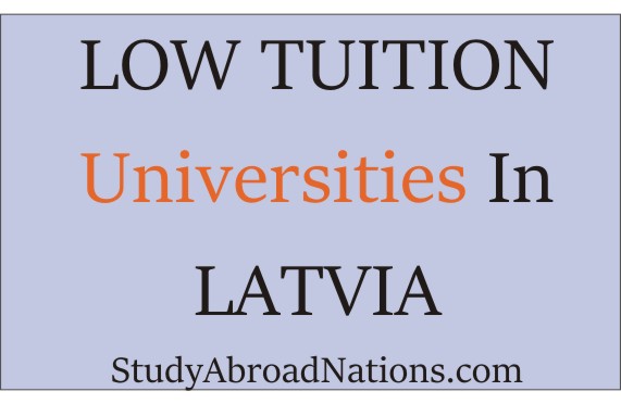Cheap Tuition Universities In Latvia