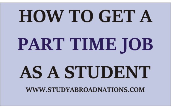 how to find a part time job in college