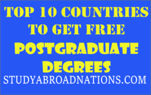 countries with free postgraduate degree