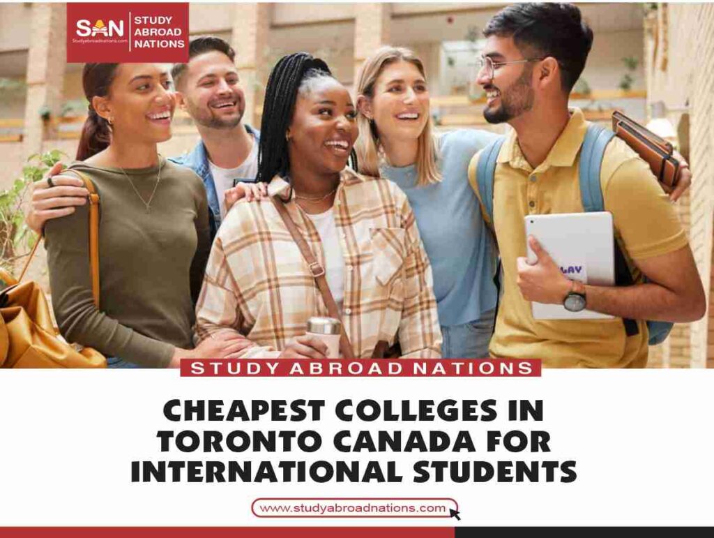 Lista över billigaste högskolor i Toronto Kanada för internationella studenter
