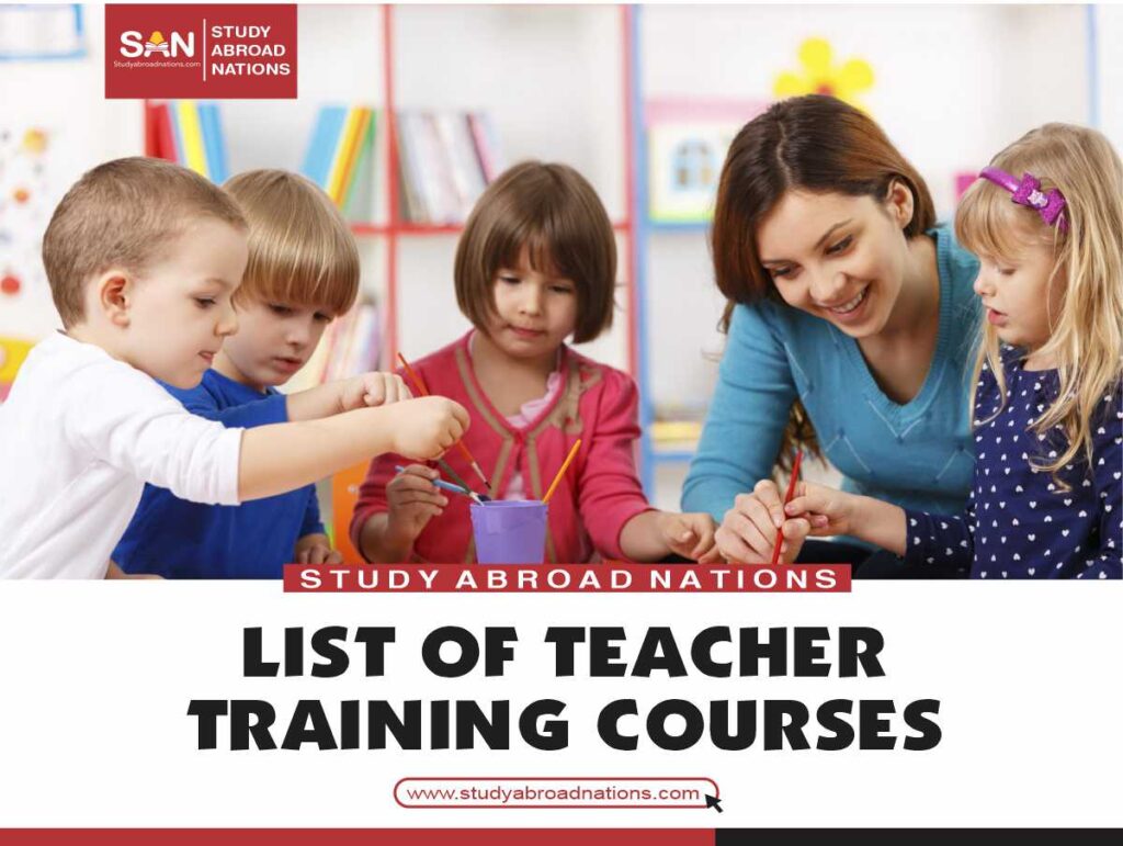 Списък на най-добрите курсове за обучение на учители