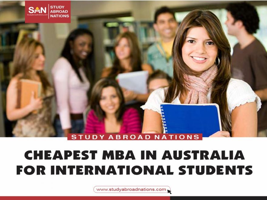 CHEAPEST MBA IN AUSTRALIA FOR INTERNATIONAL STUDENTS