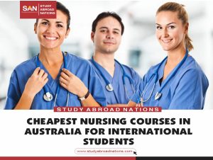 cours d'infirmières les moins chers en Australie pour les étudiants internationaux