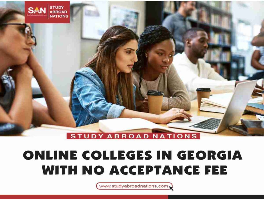 online colleges in Georgia with no application fee