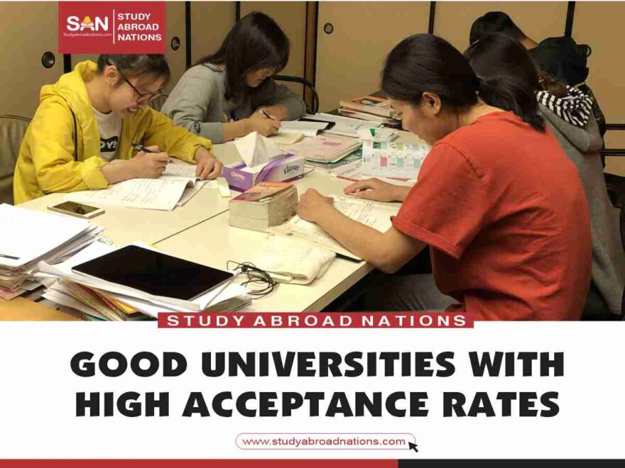 good universities with high acceptance rates