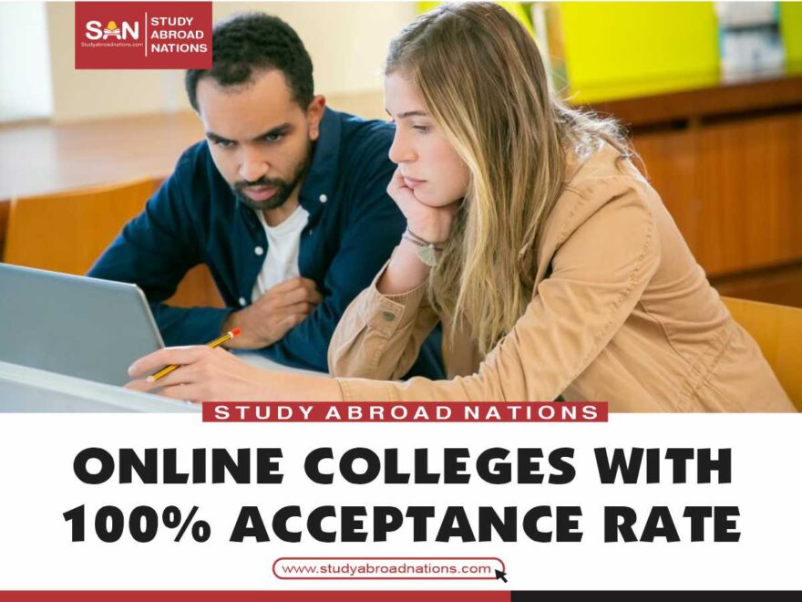 Онлайн колежи със 100 процент на приемане