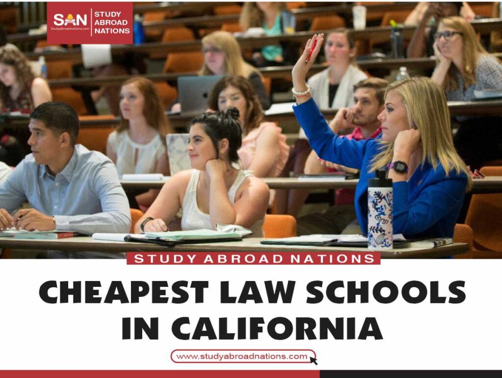Najtańsze szkoły prawnicze w Kalifornii