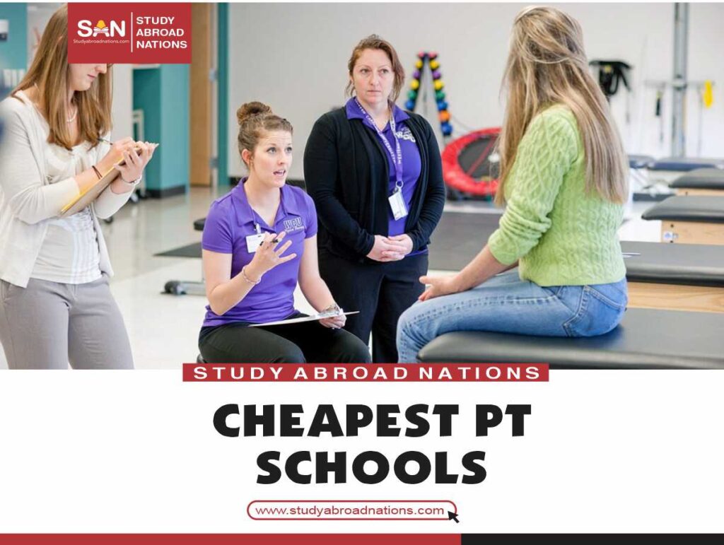 cheapest pt schools