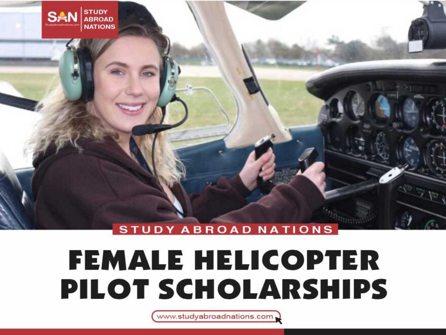 Becas para piloto de helicóptero femenino