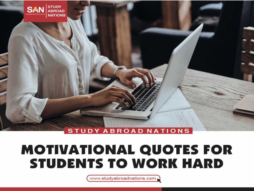 motiverende sitater for studenter til å jobbe hardt