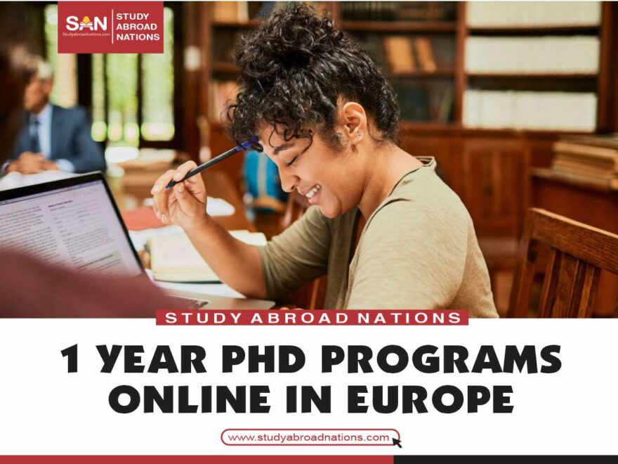 תוכניות דוקטורט לשנה אחת מקוונות באירופה