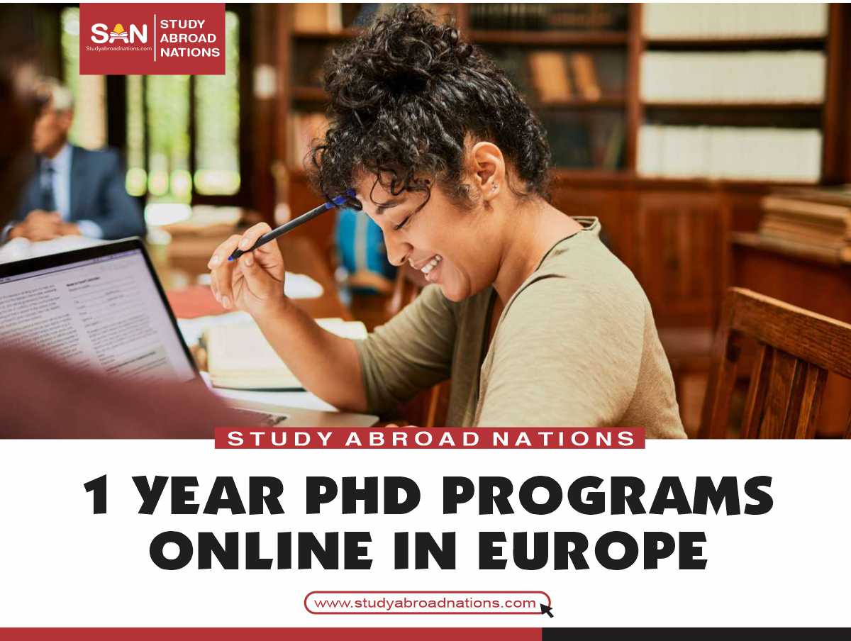 1 year phd programs online europe
