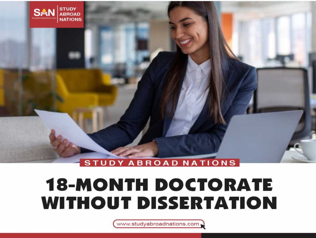 get doctorate without dissertation