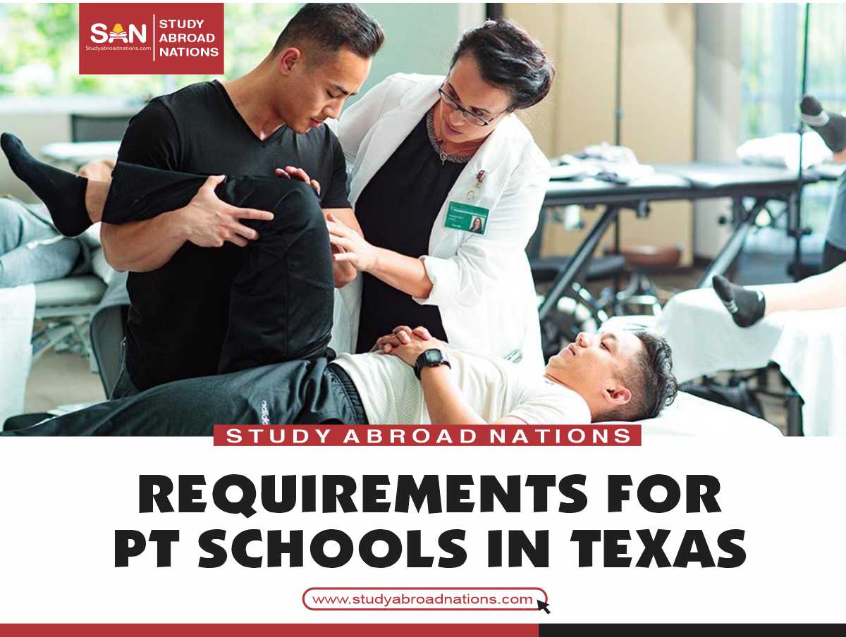 Requirements For Pt Schools In Texas 