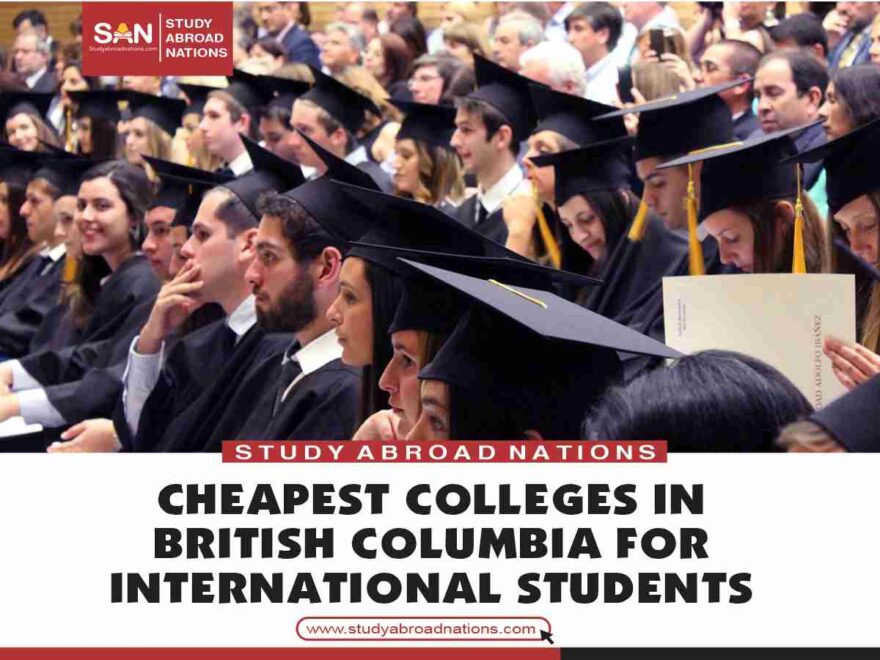 Las universidades más baratas en la Columbia Británica para estudiantes internacionales