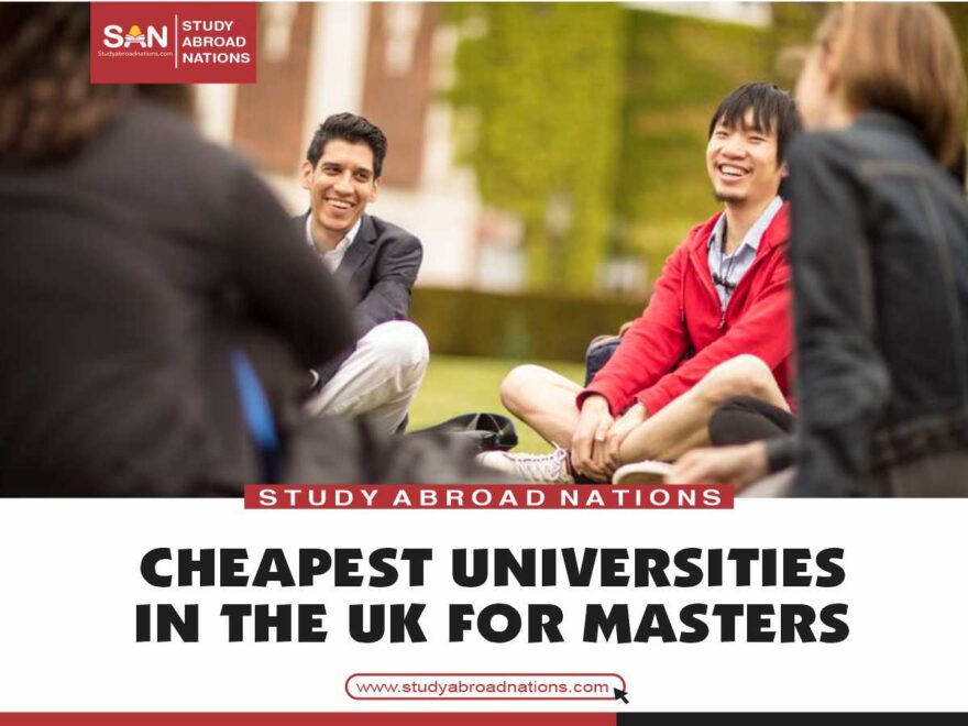 goedkoopste universiteiten in het VK voor masters