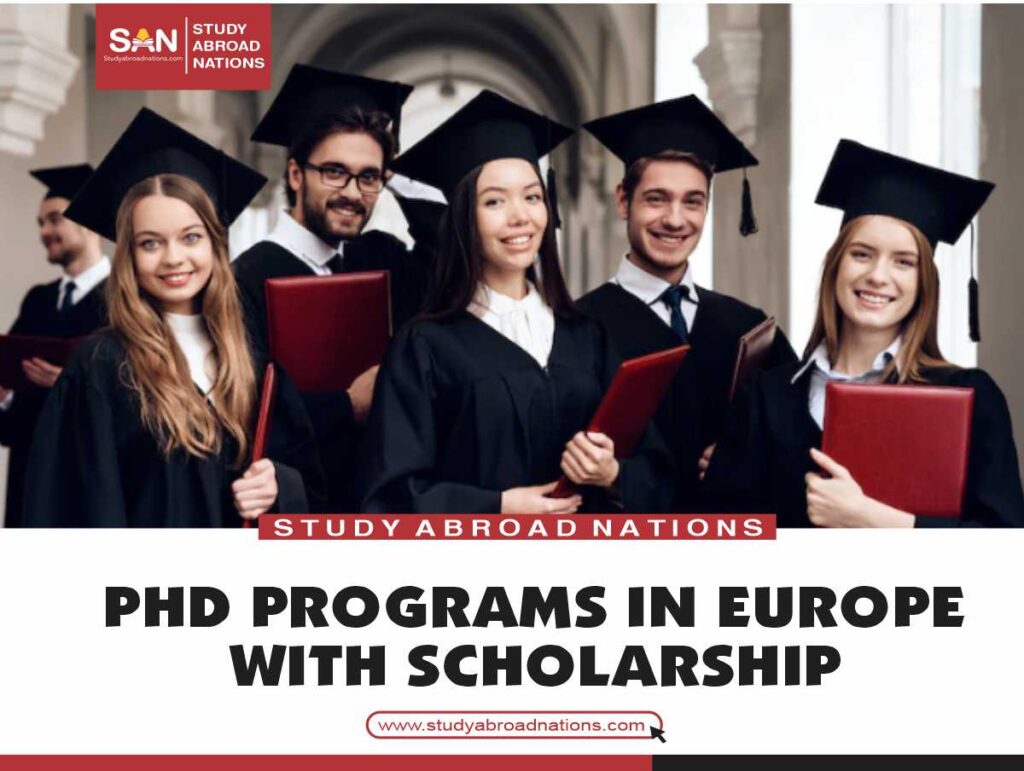 phd programs in europe with scholarship