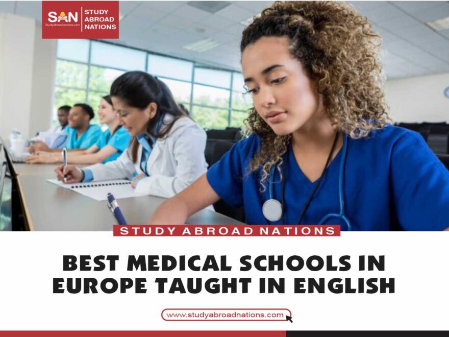 Euroopan parhaat lääketieteelliset koulut-opetetaan englantia