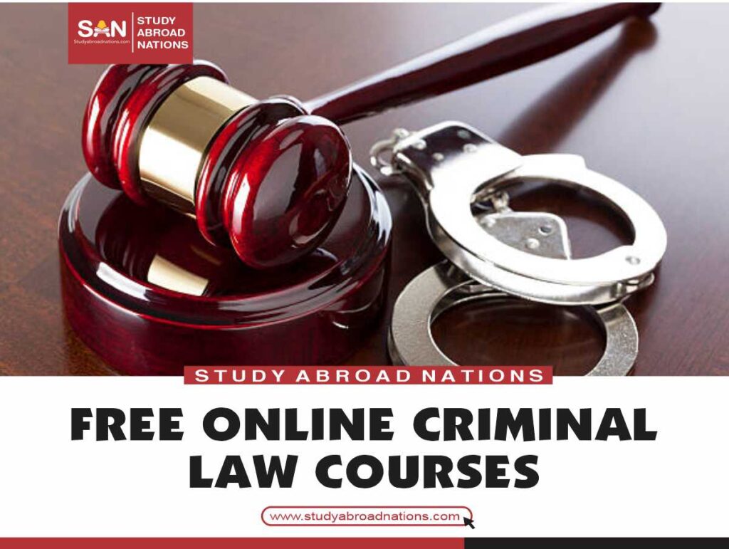 دورات مجانية في القانون الجنائي عبر الإنترنت