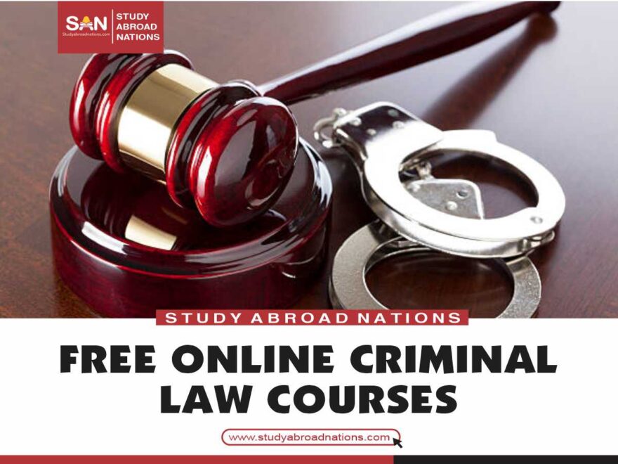 Fergese online kursussen foar strafrjocht