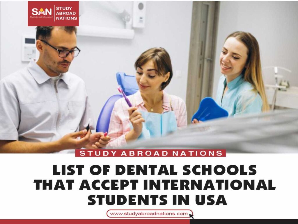 АНУ-д олон улсын оюутан элсүүлдэг шүдний сургуулиудын жагсаалт