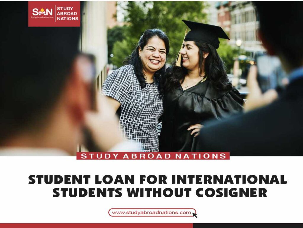 student loan for international students without cosigner