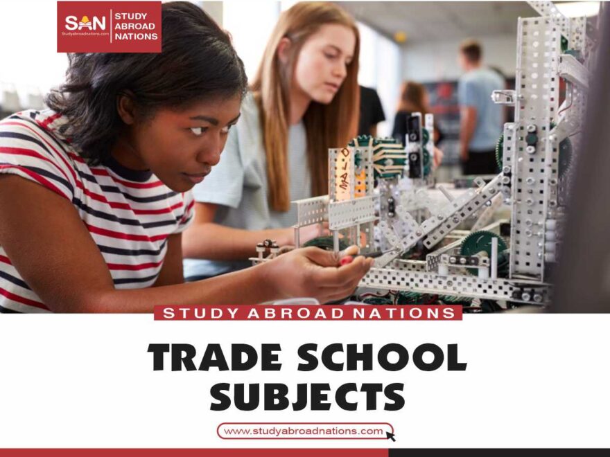 Trade School Subjects