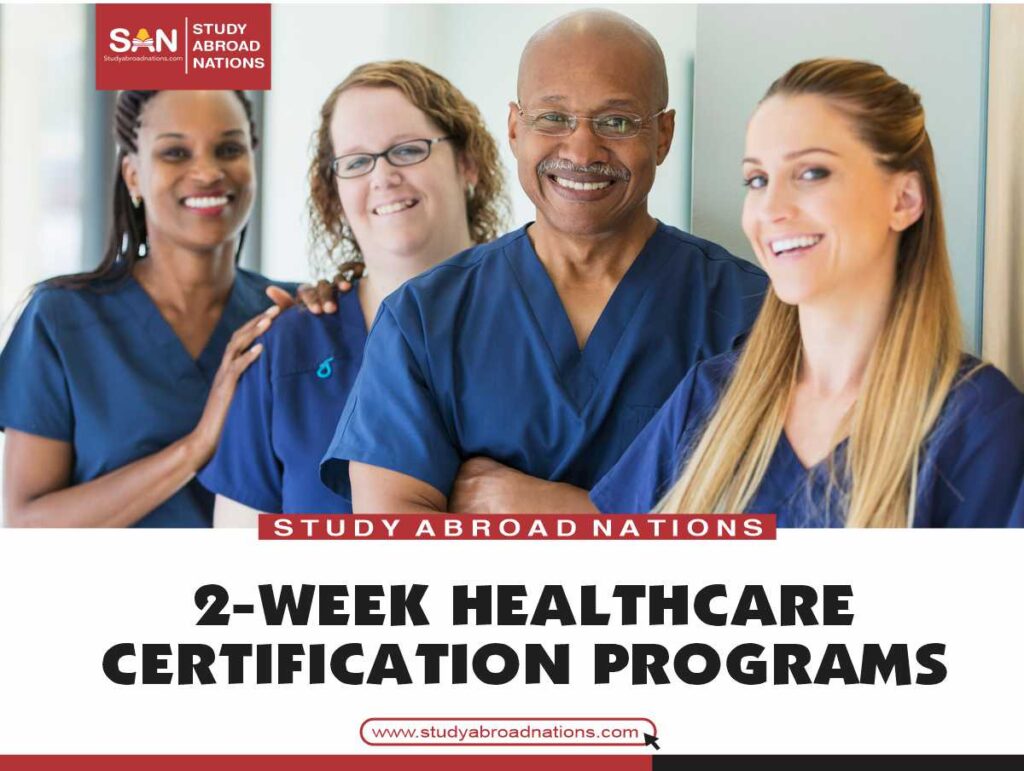 2 nedēļu veselības aprūpes sertifikācijas programmas