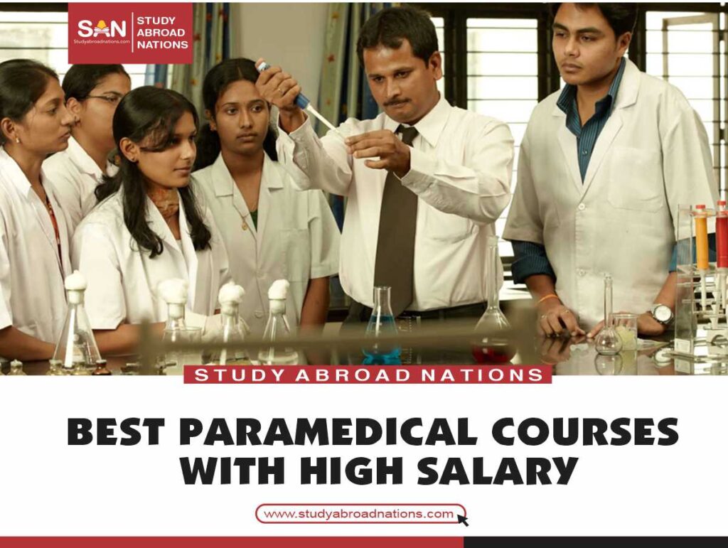 Los mejores cursos paramédicos con salario alto