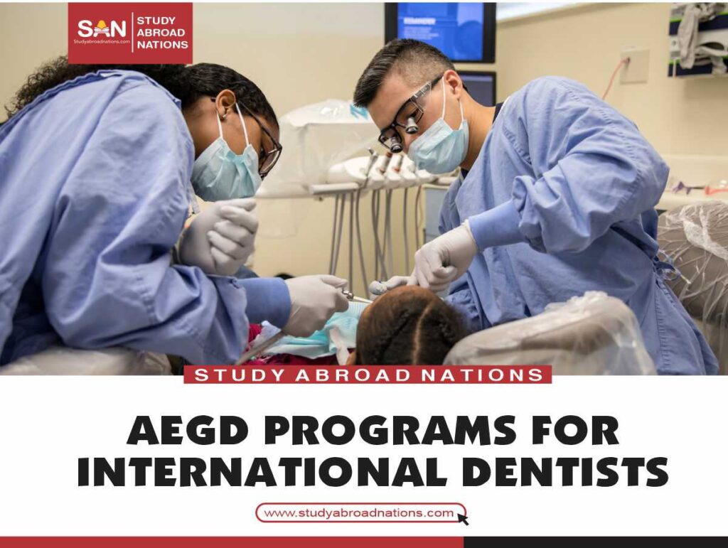 AEGD programs for international dentists
