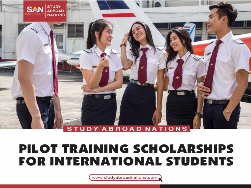štipendije za usposabljanje pilotov za mednarodne študente