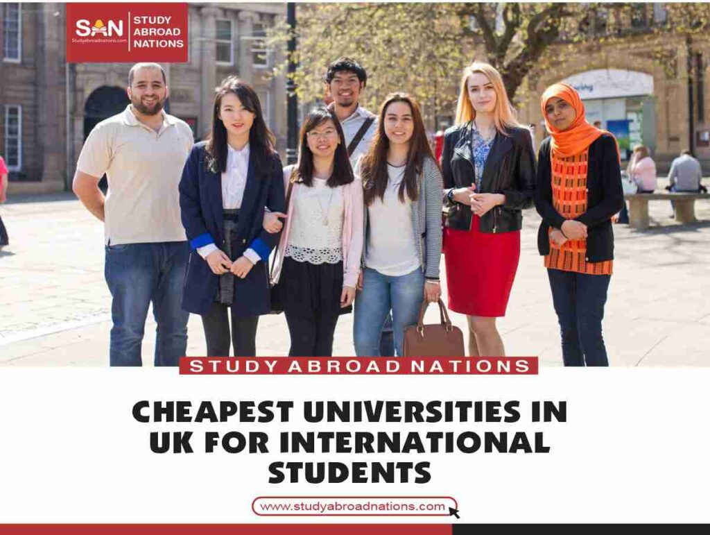 유학생을 위한 영국에서 가장 저렴한 대학