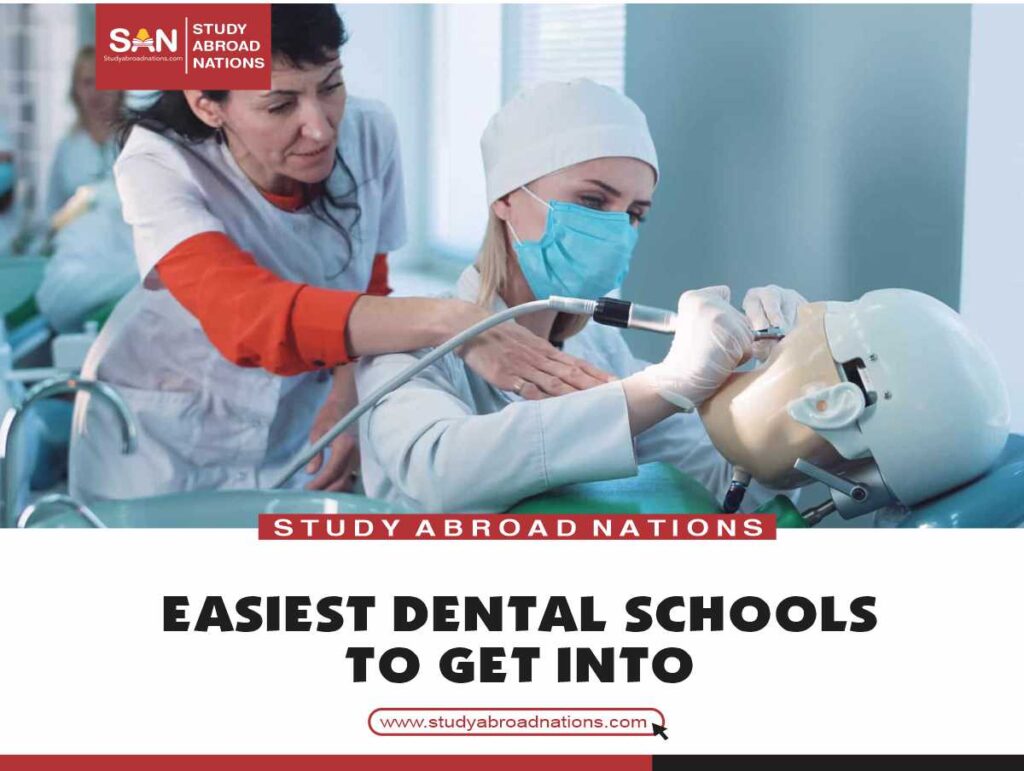 Enklaste tandläkarskolorna att komma in på
