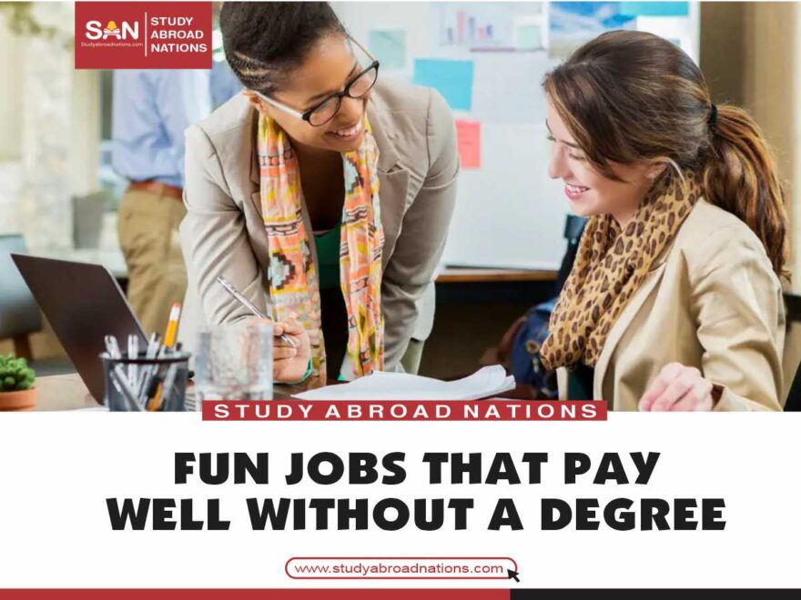 fun jobs that pay well without a degree