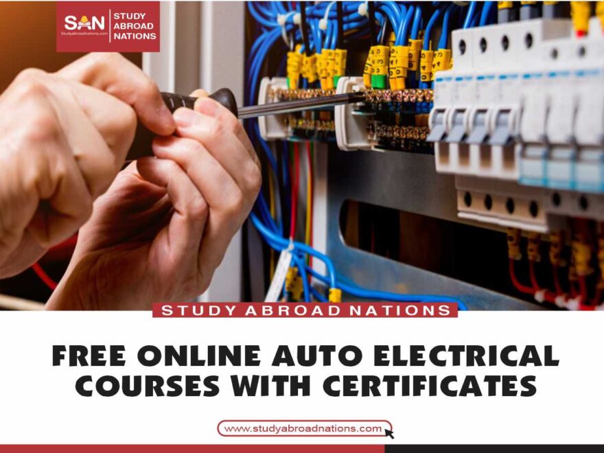 free online auto electrical courses with certificates
