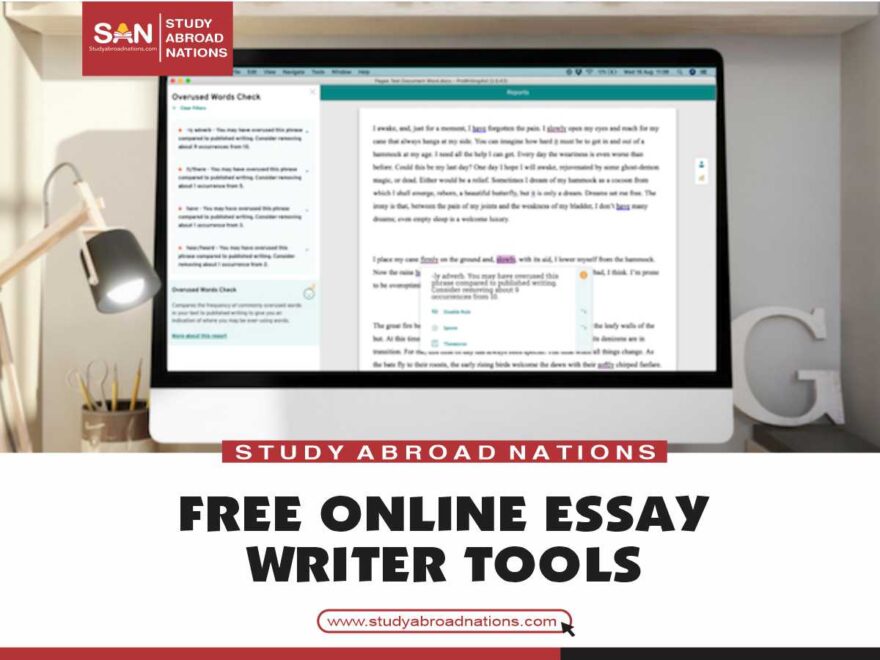Бесплатные онлайн-инструменты для написания эссе