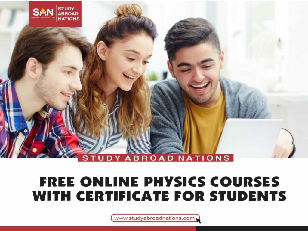free online physics courses with certificates