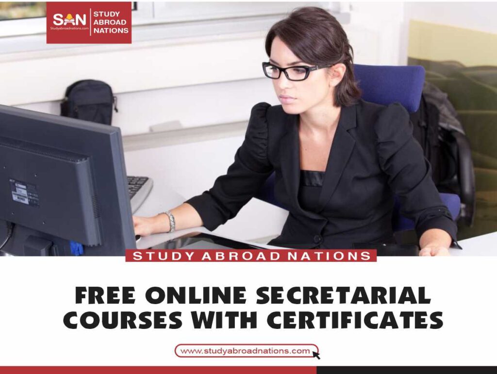 free online secretarial courses with certificates