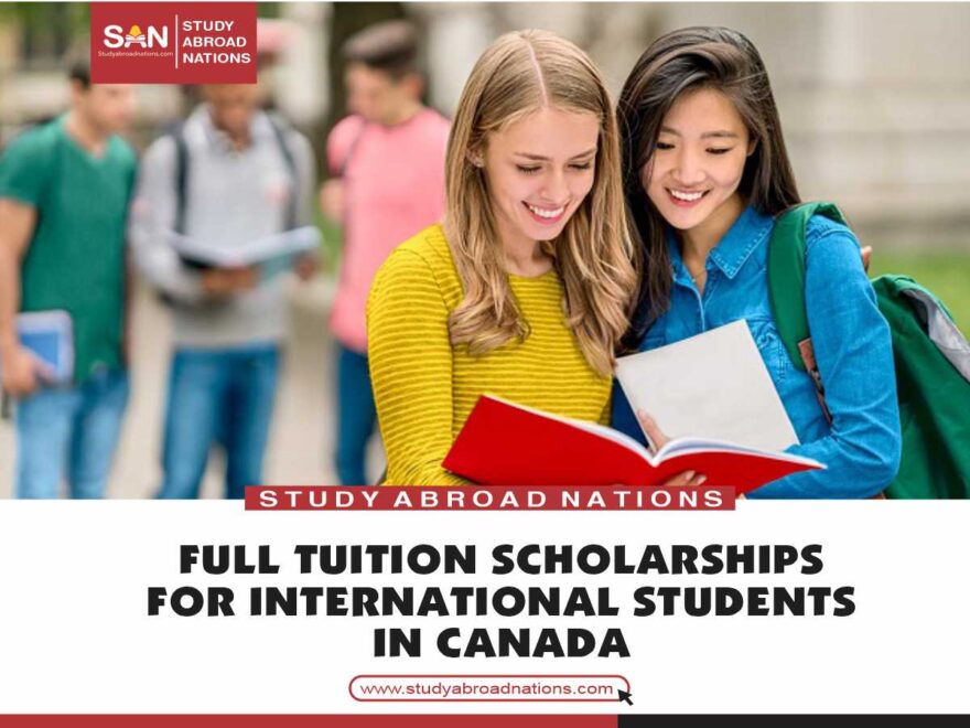 full tuition scholarships for international students in Canada
