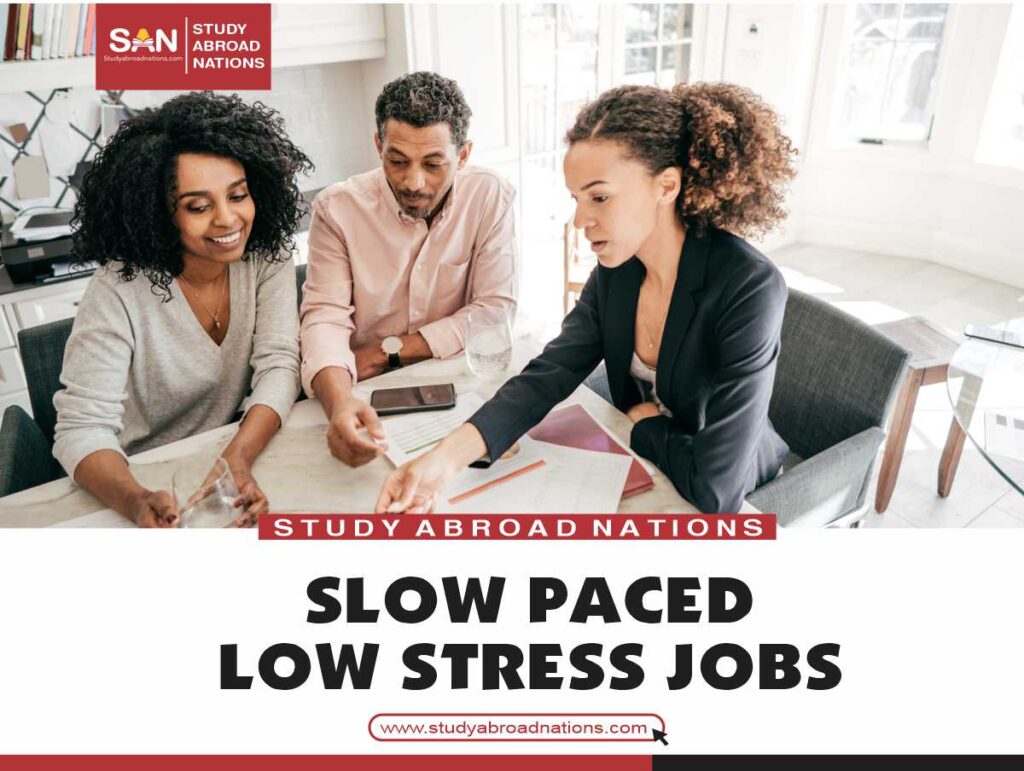 slow paced low stress jobs
